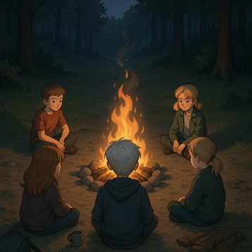 Поляна у костра